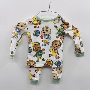 Cocomelon Unisex Size 18 Months Fleece Character‎ 2 Piece Pajama Set JJ Nina